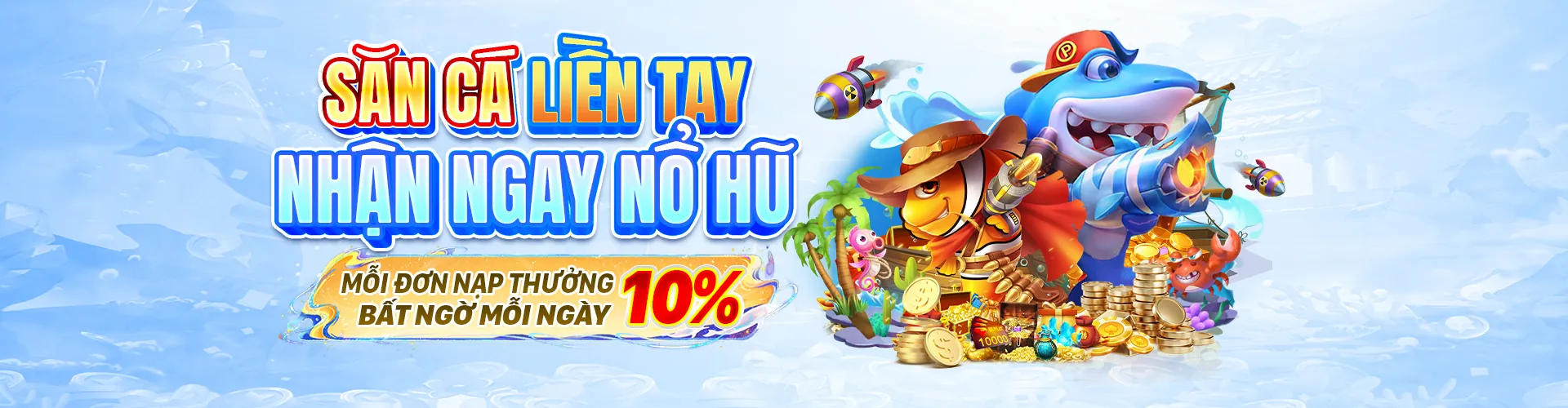 Trò chơi Bắn cá bin88 nổ hũ với đồ họa sống động và kho báu dưới đại dương